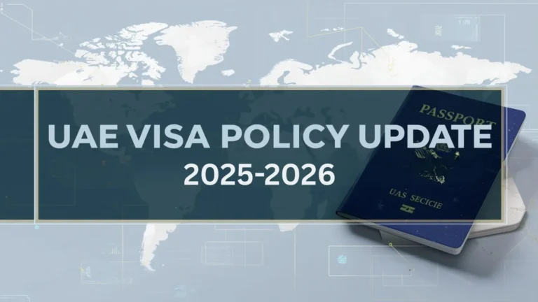 UAE Visa Policy Update 2025–2026 for Different Countries (Full Guide for Job Seekers)