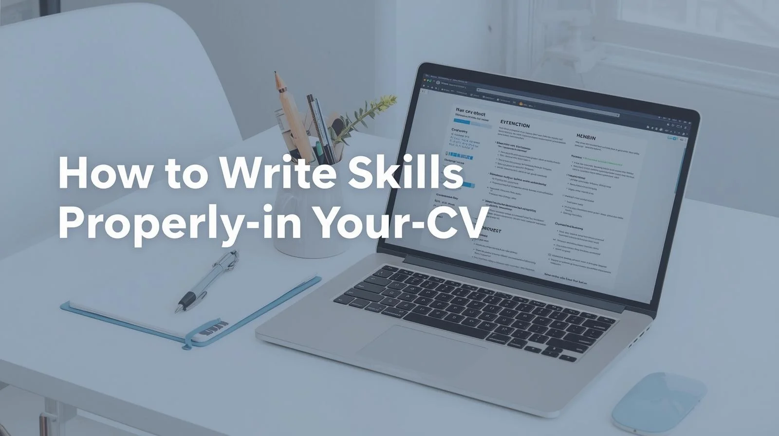Write Skills in CV