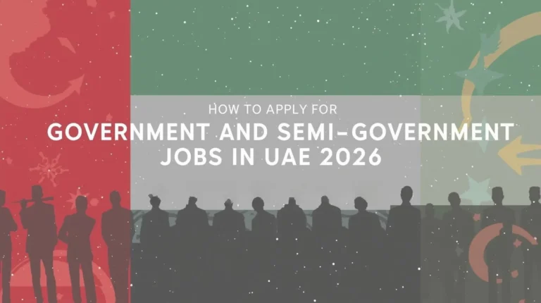 How to Apply for Government and Semi-Government Jobs in UAE 2026, Where to Find Roles and Requirements