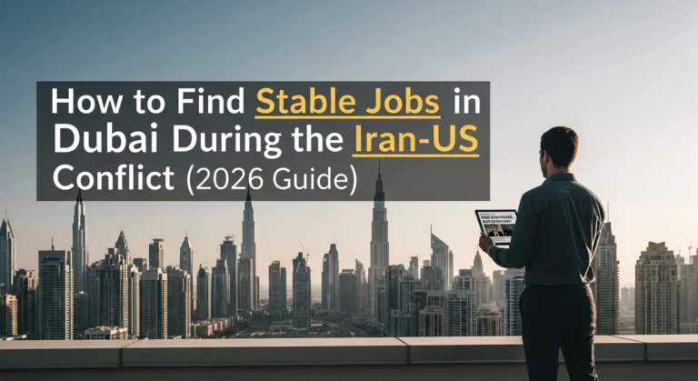 How to Find Stable Jobs in Dubai During the Iran-US Conflict (2026 Guide)