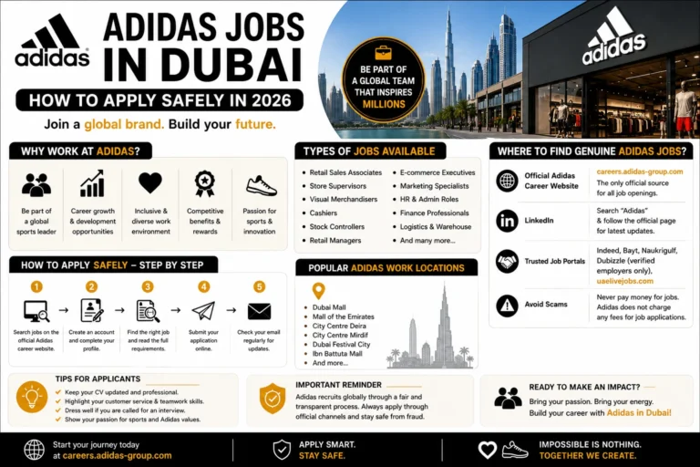 Adidas Jobs in Dubai: How to Apply Safely in 2026
