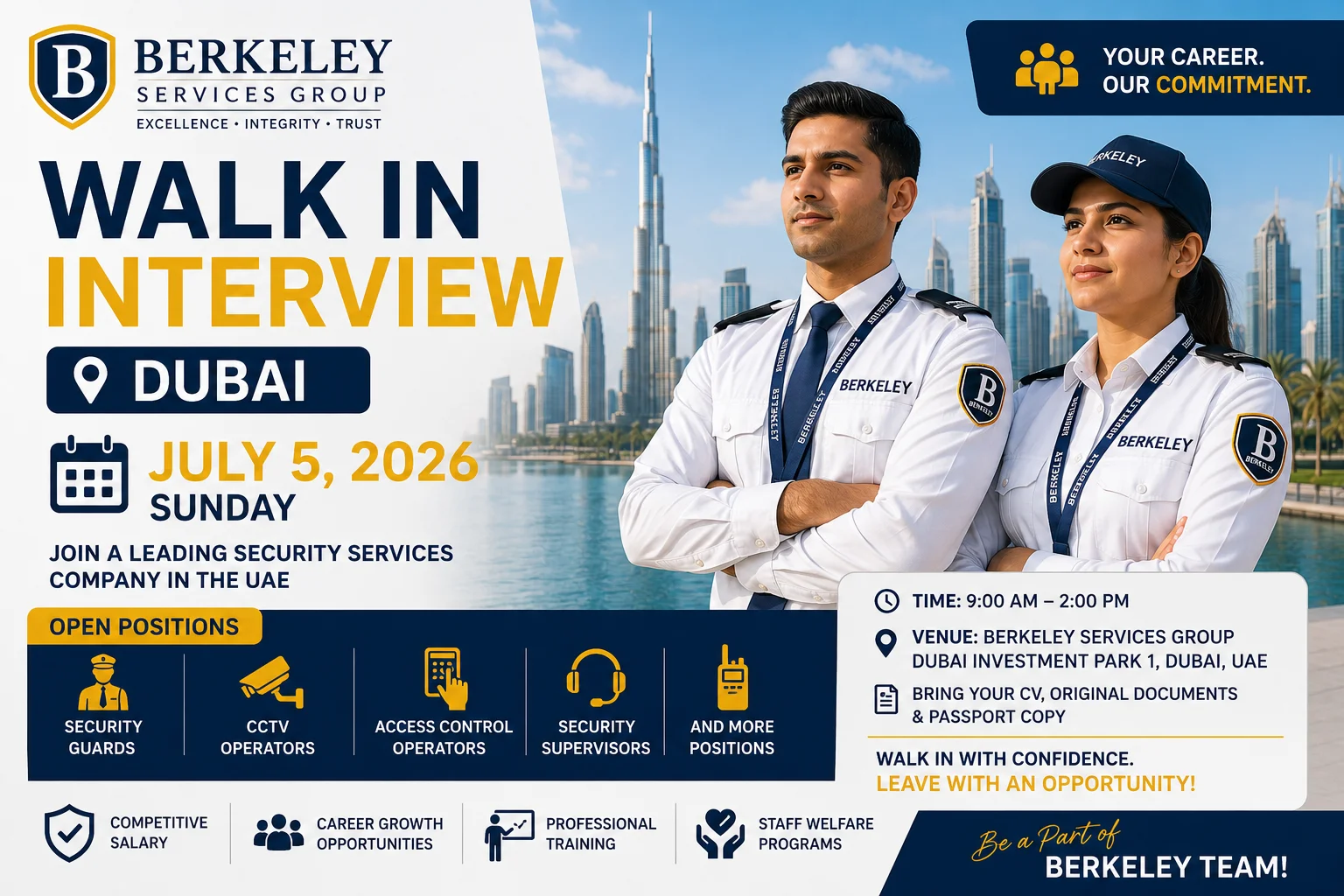 Berkeley Walk in Interview Dubai