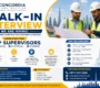 Concordia Walk In Interview Dubai