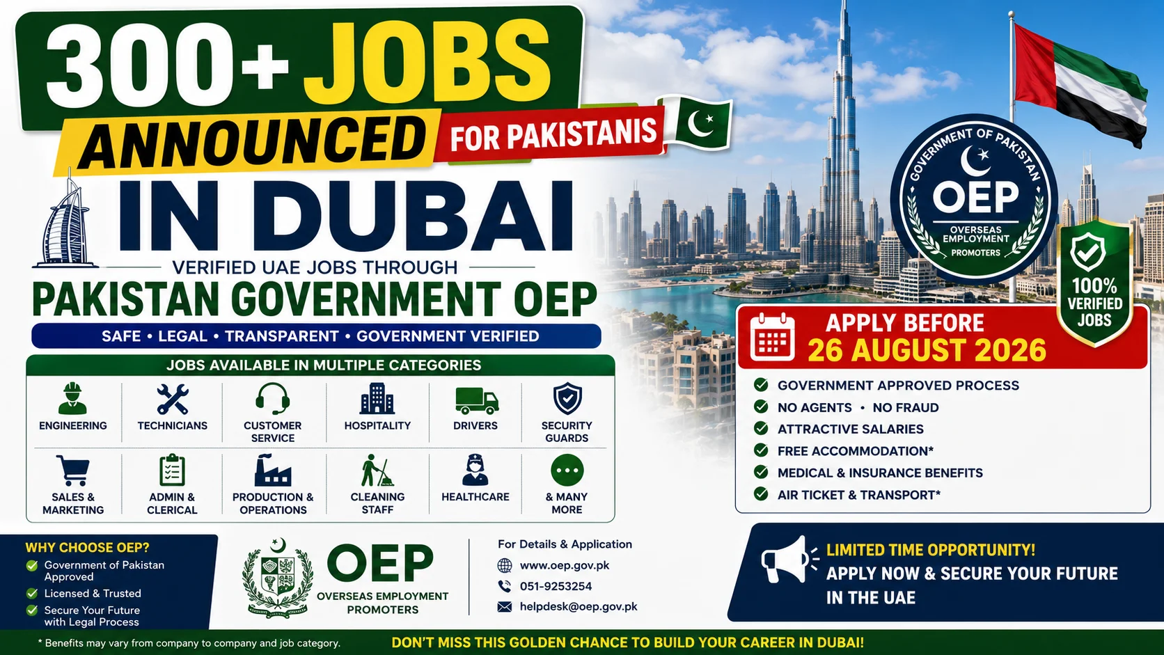 Dubai jobs for Pakistanis