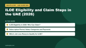 ILOE Eligibility and Claim Steps in the UAE (2026): ILOE Eligibility in 2026: Who Can Claim?, Subscription Period, Salary Categories and Payments, Which Job Loss Reasons Qualify for ILOE?