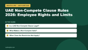 UAE Non-Compete Clause Rules 2026: Employee Rights and Limits: Is a UAE Non-Compete Clause Legal?, What Makes a Non-Compete Valid?, When Does the Restriction Not Apply?