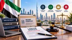 Dubai Labour Dispute Desk Infographic