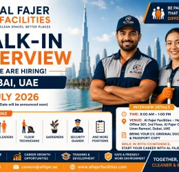 Al Fajer Facilities walk-in interview in Dubai