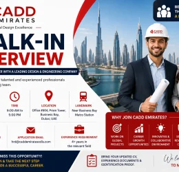 CADD Emirates Walk in Interview in Dubai