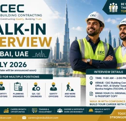 CEC Building Contracting Walk-In Interview in Dubai