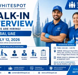 Whitespot Walk-in Interview Dubai, July 12, 2026